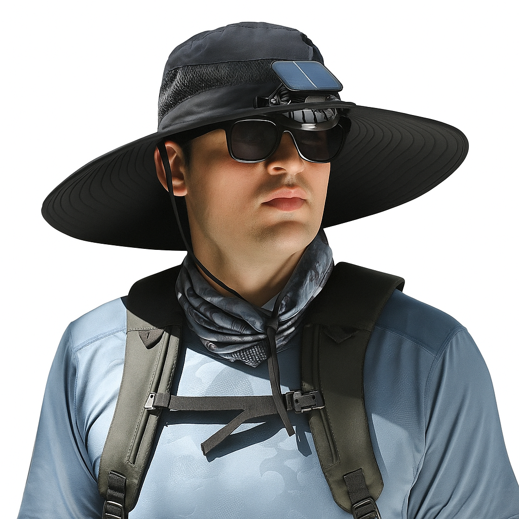 Kooliator - Outdoor  Fishing Hat With Built In Fan